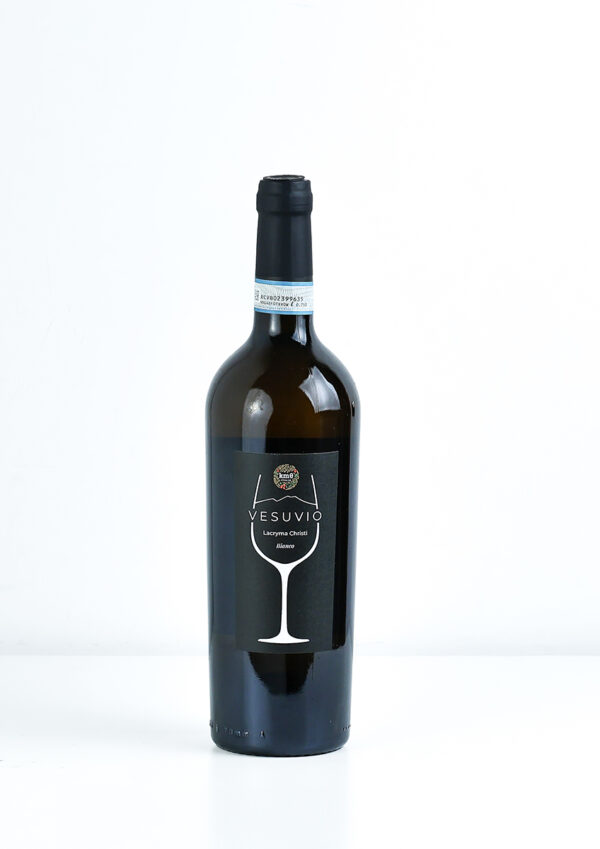 Bottiglia di vino Lacryma Christi del Vesuvio Bianco campano