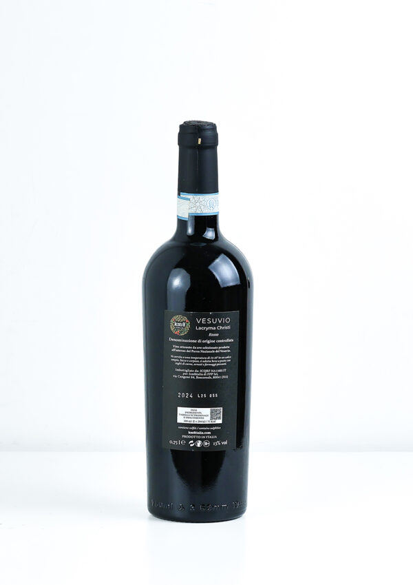 Bottiglia di vino Lacryma Christi del Vesuvio Rosso campano
