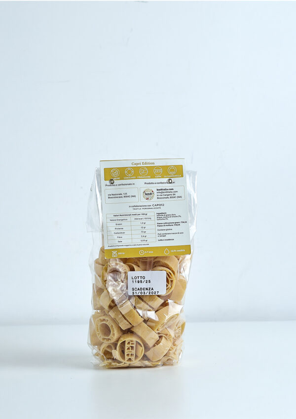 "Pasta Speciale Capri Souvenir 250g con 5 forme speciali dedicate all’isola"