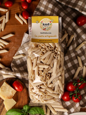 Penne Rigate pasta corta artigianale italiana trafilata al bronzo