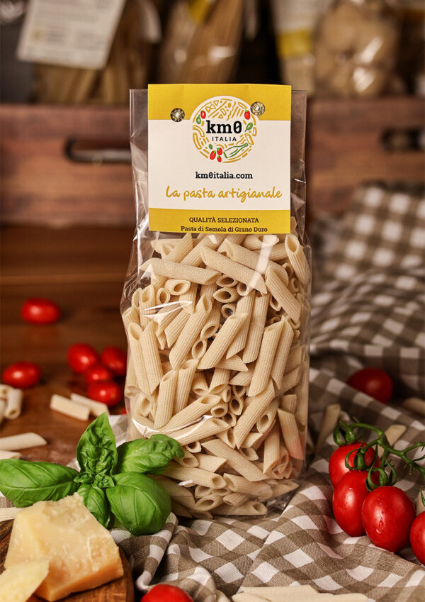 Penne Rigate pasta corta artigianale italiana trafilata al bronzo