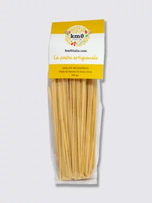 "Linguine artigianali trafilate al bronzo, pasta lunga per sughi di mare"