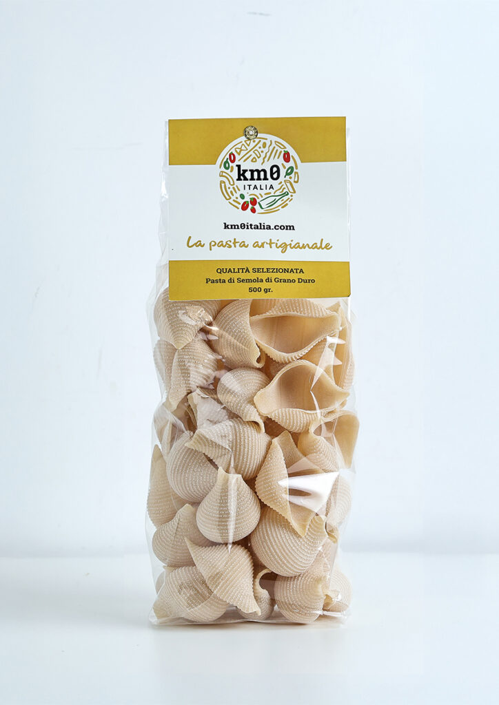 Conchiglioni pasta artigianale italiana a forma di conchiglia