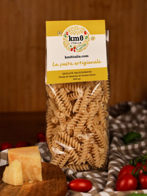 Eliche piccole pasta corta artigianale a spirale"