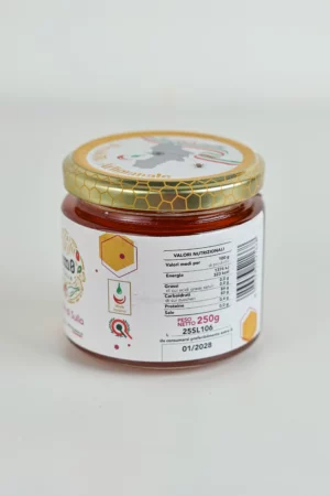 Miele di sulla artigianale Km0italia in vasetto di vetro con consistenza naturale e colore chiaro
