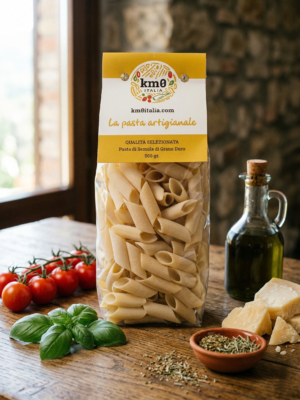 penne candele pasta artigianale Km0italia di grano duro
