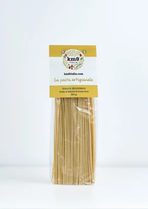 Spaghetti al limone artigianali Km0italia trafilati al bronzo con aroma naturale di limone